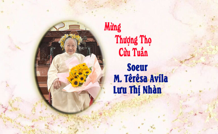 Mừng Thượng thọ Cửu tuần chị M. Têrêsa Avila Lưu Thị Nhàn