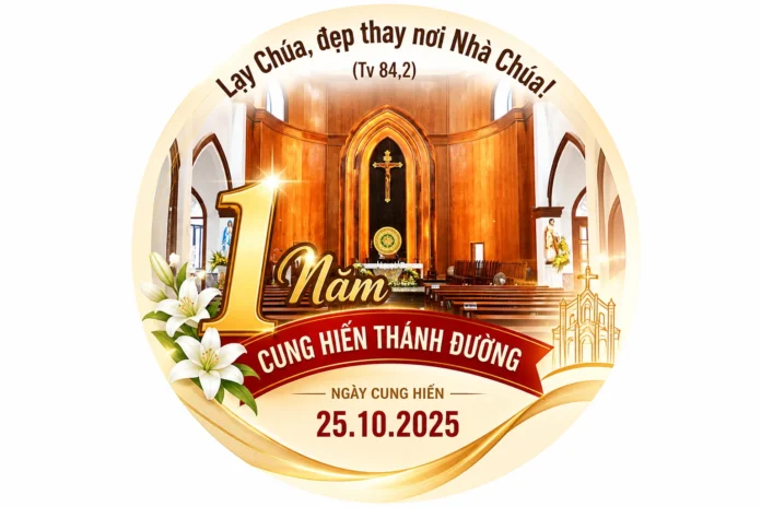 Acutis - 24.10.2026 Lạy Chúa, đẹp thay nơi Nhà Chúa! tạo cho hình đại diện phù hợp với tâm tình kỷ niệm 1 năm cung hiến thánh đ